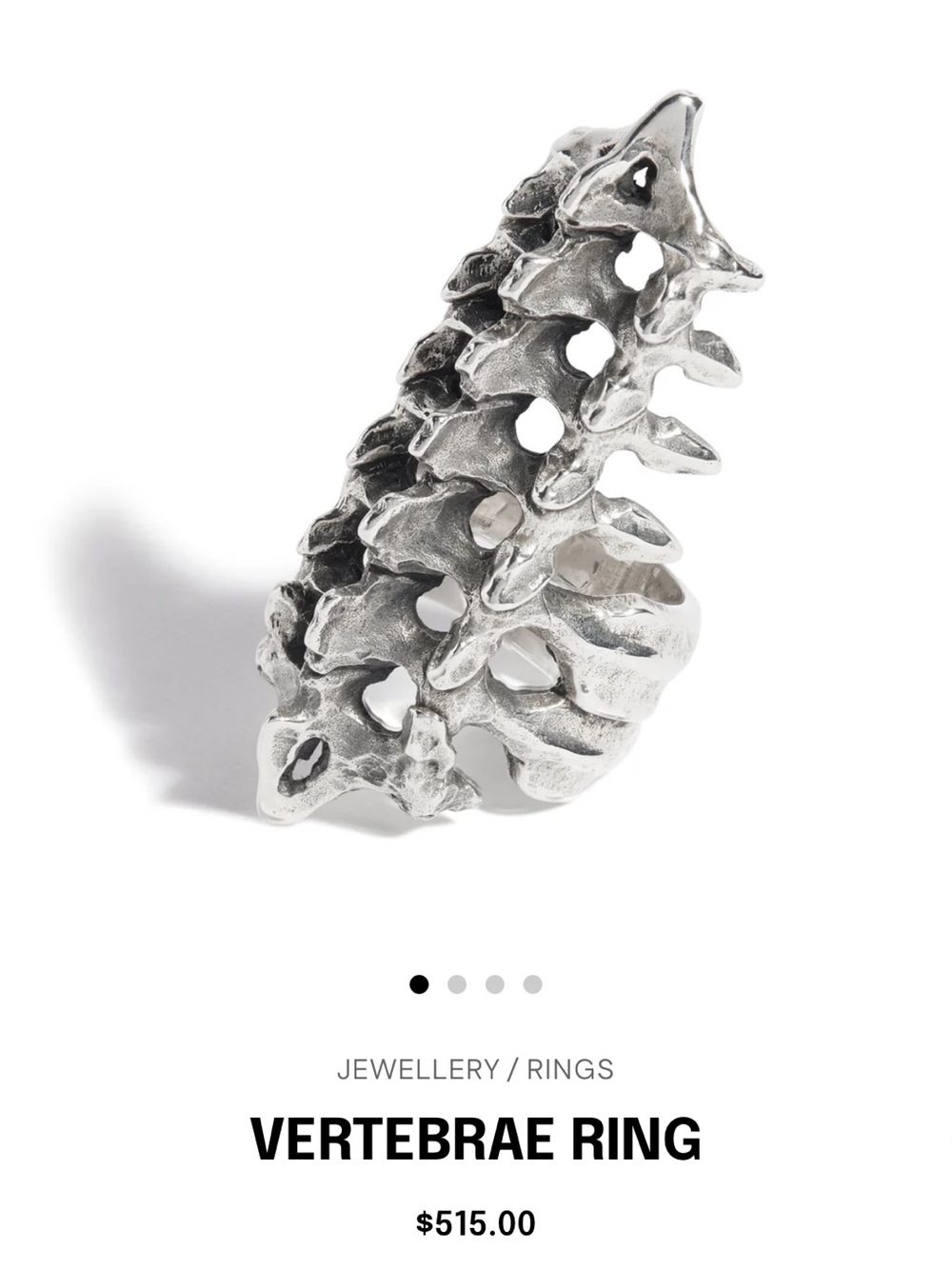 Great Frog Vertebrae Ring